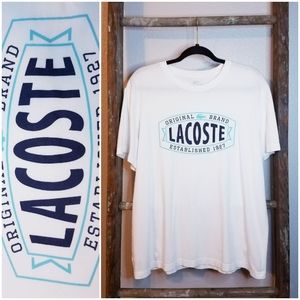 LACOSTE Mens Logo T-shirt- Sz L/XL